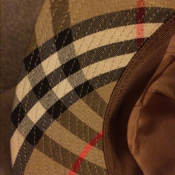 Burberry Nova Check Tan Multi Color Bucket Hat Size M - Picture 3 of 12